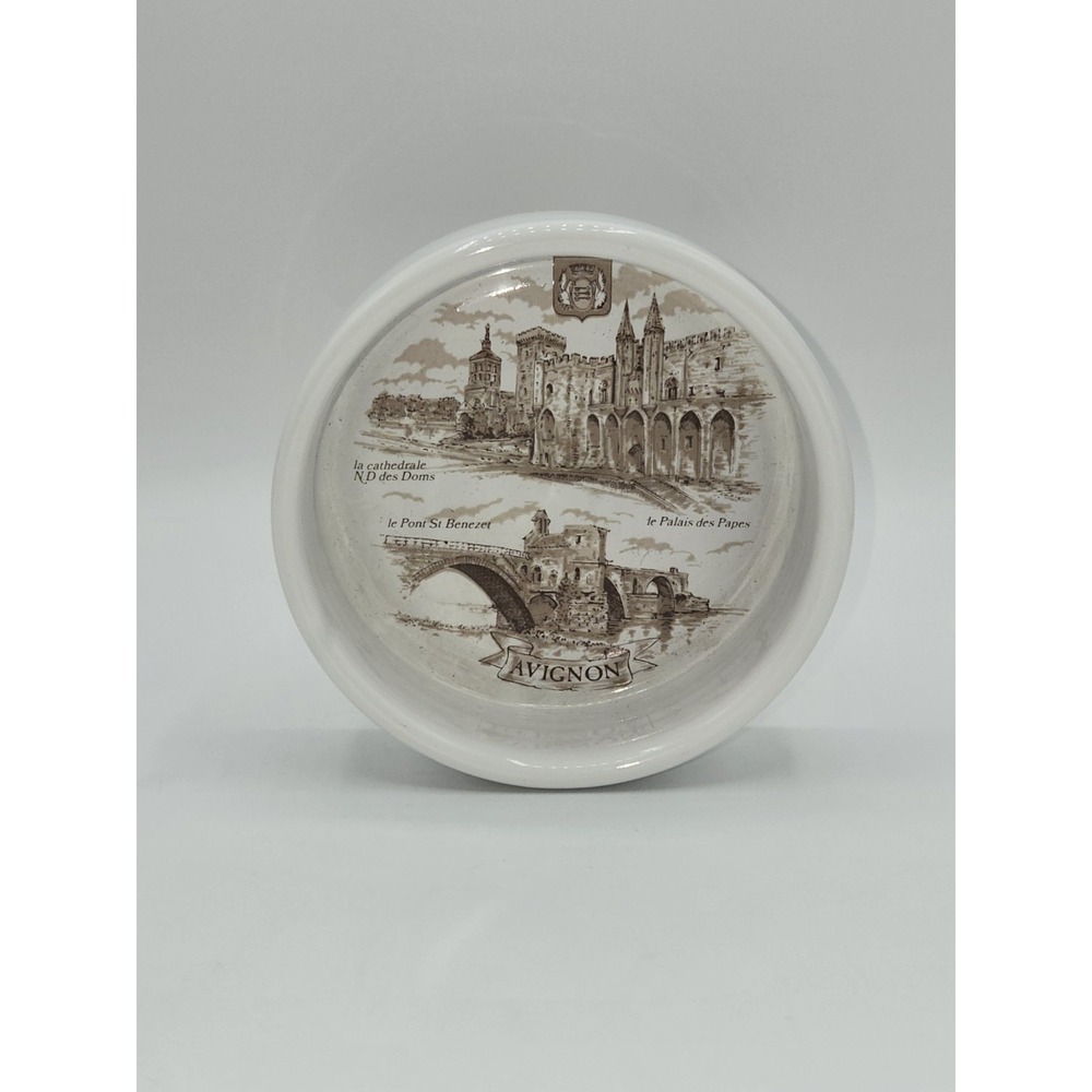 Vintage Graph' & Co France Avignon French Ceramic Souvenir Trinket Dish